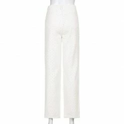 Streetgarm Ecru Pulled Distressed Slouchy Jeans