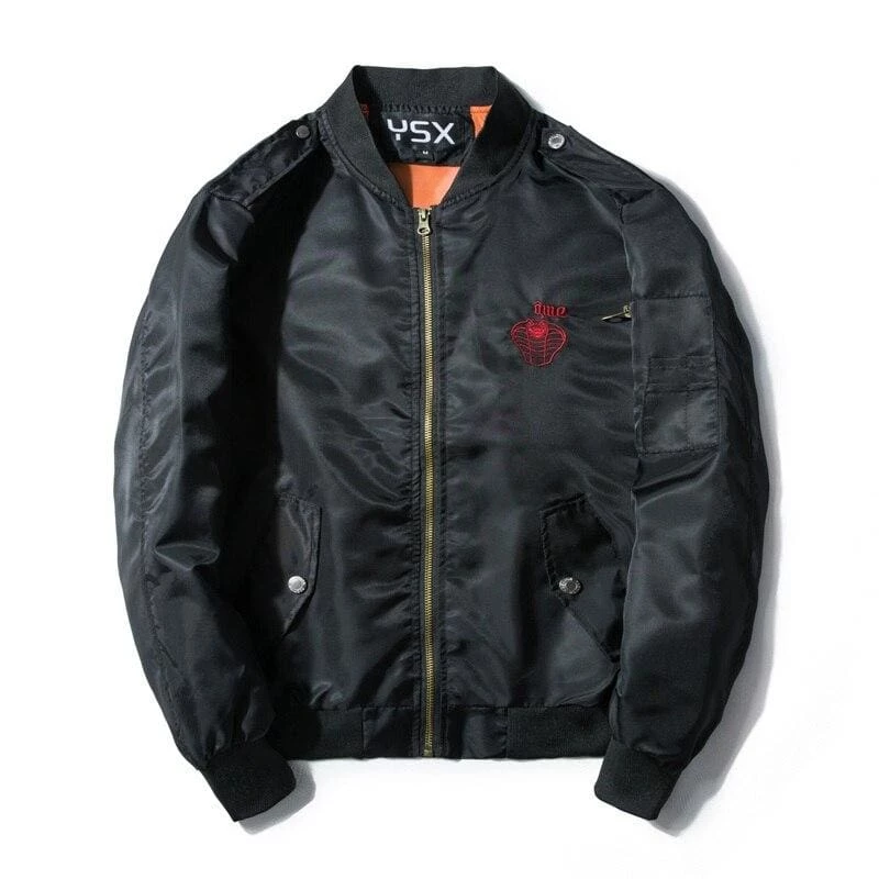 Wholesale 👍 Streetgarm Embroidered King Snake Bomber Jacket NEW ⌛ 10 Streetgarm Embroidered King Snake Bomber Jacket NEW