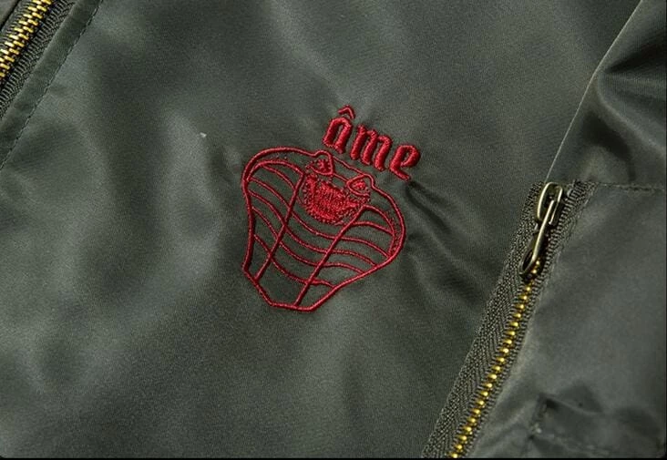 Wholesale 👍 Streetgarm Embroidered King Snake Bomber Jacket NEW ⌛ 9 Streetgarm Embroidered King Snake Bomber Jacket NEW