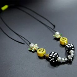 Streetgarm EVAE+ SMILEY PEARL Necklace NEW