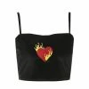 Cheap ✔️ Streetgarm NEW Flaming Heart Crop Top 🌟 1 Streetgarm NEW Flaming Heart Crop Top
