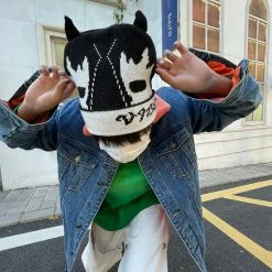 Streetgarm Flaming Skull Beanie