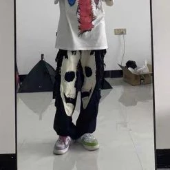Streetgarm Flaming Skull Cargo Pants NEW