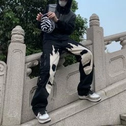 Streetgarm Flaming Skull Cargo Pants NEW