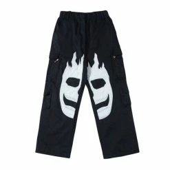 Streetgarm Flaming Skull Cargo Pants NEW