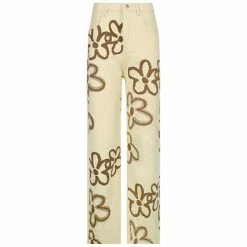 Streetgarm Floral Heat Print High Waist Jeans