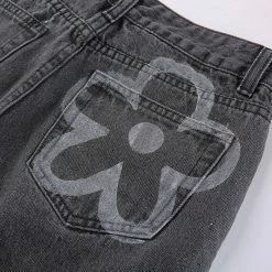 Streetgarm Floral Heat Print High Waist Jeans