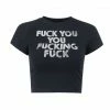 Promo 💯 Streetgarm NEW Fuck You You Fucking Fuck Crop Top 🔥 1 Streetgarm NEW Fuck You You Fucking Fuck Crop Top
