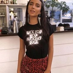 Streetgarm NEW Fuck You You Fucking Fuck Crop Top