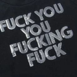 Streetgarm NEW Fuck You You Fucking Fuck Crop Top