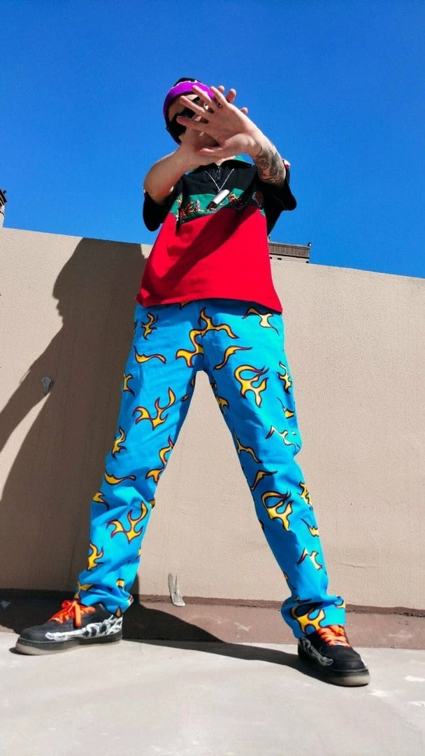 Best Pirce 👏 Streetgarm NEW Golf Blue Flame Pants 👏 11 Streetgarm NEW Golf Blue Flame Pants