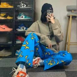 Best Pirce 👏 Streetgarm NEW Golf Blue Flame Pants 👏 14 Streetgarm NEW Golf Blue Flame Pants