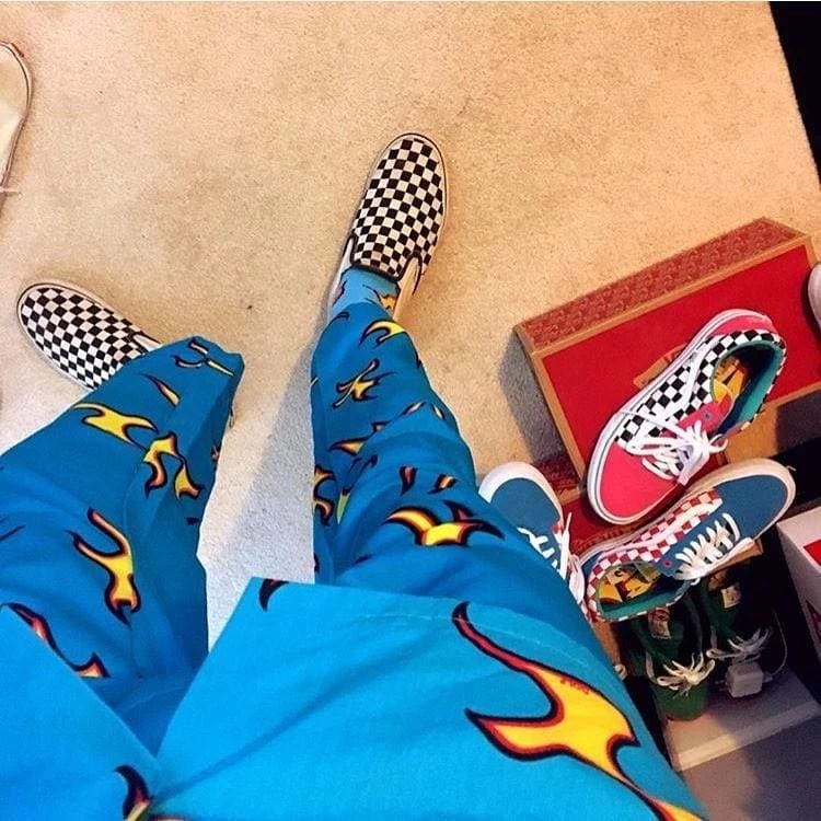 Best Pirce 👏 Streetgarm NEW Golf Blue Flame Pants 👏 7 Streetgarm NEW Golf Blue Flame Pants