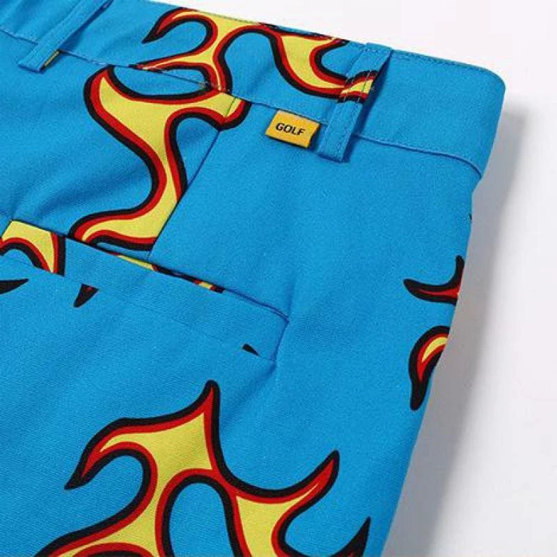 Best Pirce 👏 Streetgarm NEW Golf Blue Flame Pants 👏 10 Streetgarm NEW Golf Blue Flame Pants