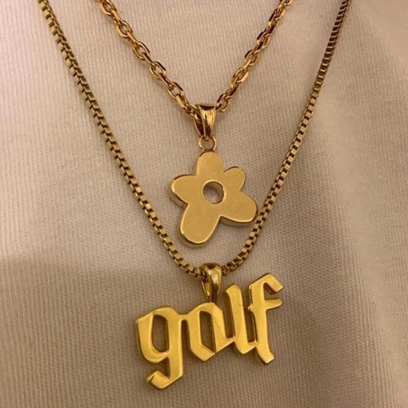 New 🤩 Streetgarm Golf Wang Name Necklace NEW 🔥 6 Streetgarm Golf Wang Name Necklace NEW