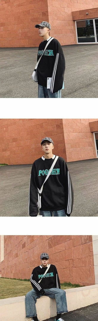 New ✨ Streetgarm Gosha Three Stripe Crewneck Sweatshirt SALE 🎁 10 Streetgarm Gosha Three Stripe Crewneck Sweatshirt SALE