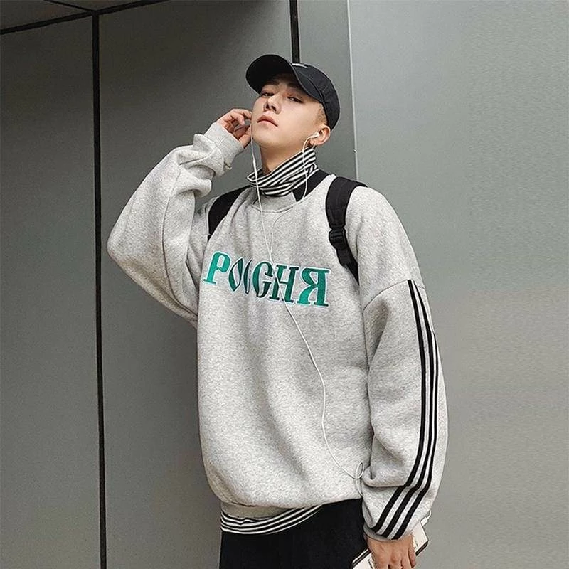 New ✨ Streetgarm Gosha Three Stripe Crewneck Sweatshirt SALE 🎁 4 Streetgarm Gosha Three Stripe Crewneck Sweatshirt SALE