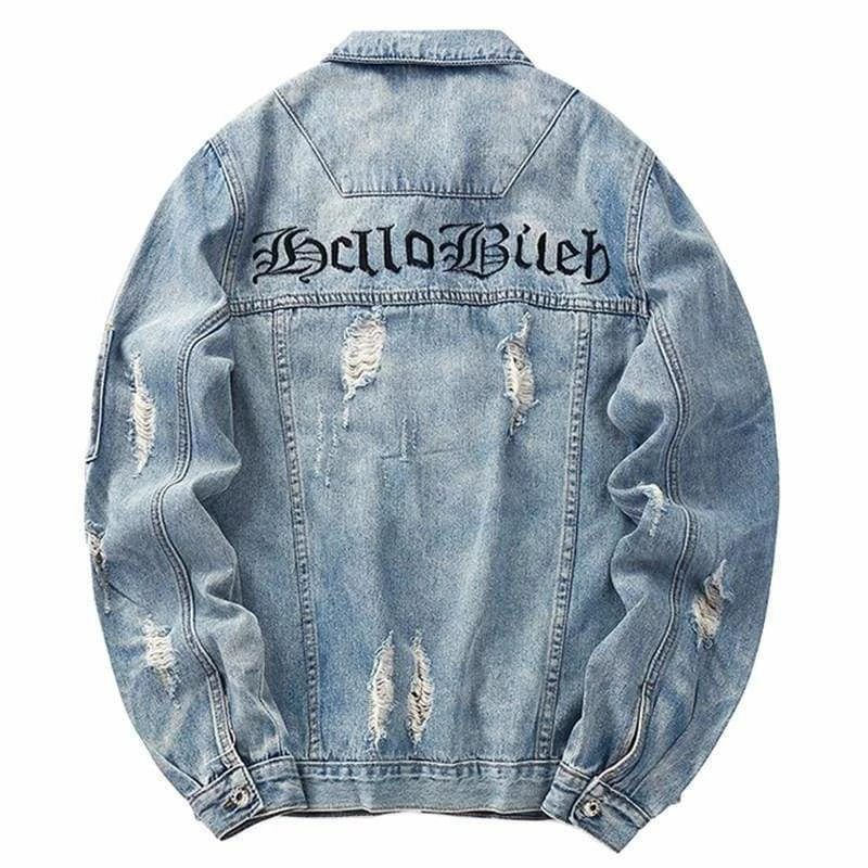 Best reviews of ๐ Streetgarm NEW Gothic Denim Jacket ๐ฏ 4 Streetgarm NEW Gothic Denim Jacket
