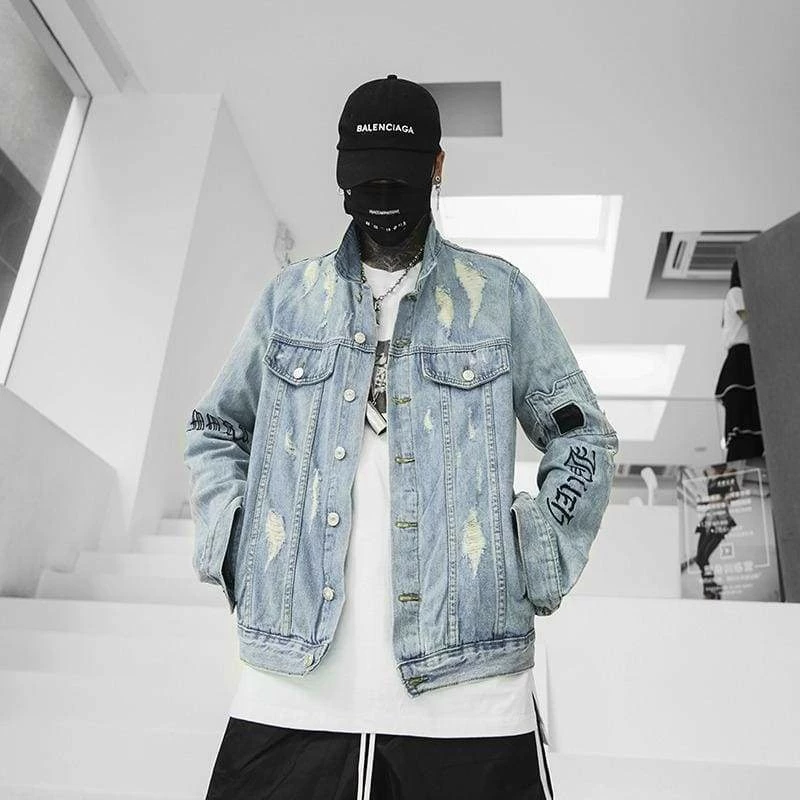 Best reviews of ๐ Streetgarm NEW Gothic Denim Jacket ๐ฏ 8 Streetgarm NEW Gothic Denim Jacket