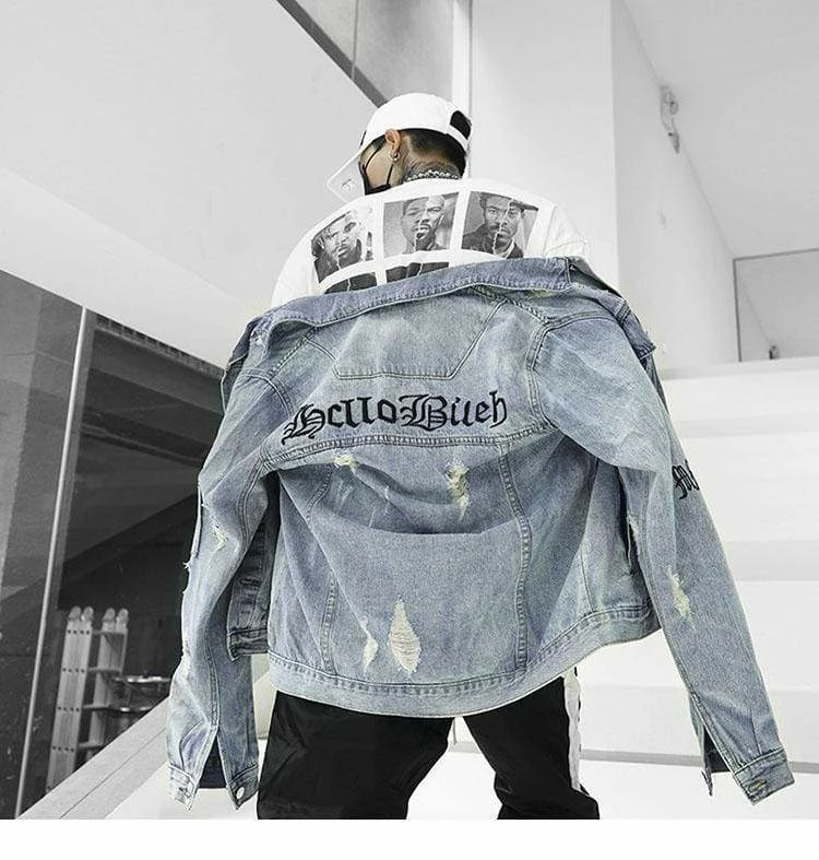 Best reviews of ๐ Streetgarm NEW Gothic Denim Jacket ๐ฏ 5 Streetgarm NEW Gothic Denim Jacket