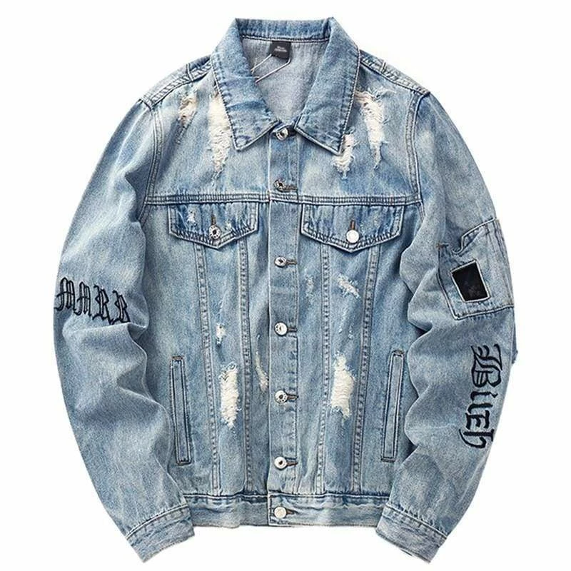 Best reviews of ๐ Streetgarm NEW Gothic Denim Jacket ๐ฏ 3 Streetgarm NEW Gothic Denim Jacket