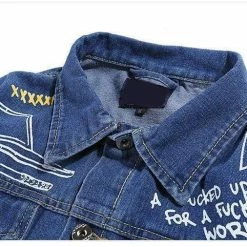 Cheapest ๐ Streetgarm Graffiti Denim Jacket ๐ 14 Streetgarm Graffiti Denim Jacket