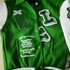 Streetgarm Green LV Varsity Jacket SALE