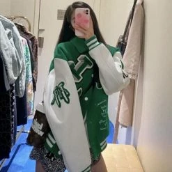 Streetgarm Green LV Varsity Jacket SALE
