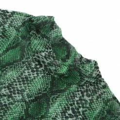 Buy โจ Streetgarm Green Snake High Neck Mesh Long Sleeve Crop Top NEW ๐ 16 Streetgarm Green Snake High Neck Mesh Long Sleeve Crop Top NEW