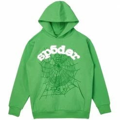 Streetgarm SALE Green Sp5der Web Hoodie