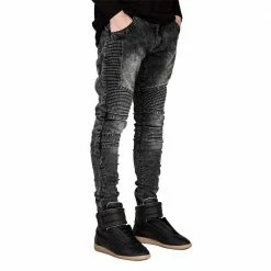 Outlet Streetgarm Store 15 Streetgarm Grey Biker Jeans