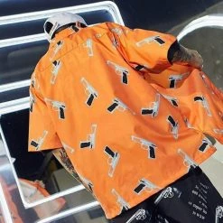 Deals ๐ Streetgarm Gun Print ๐ Shirt NEW ๐ 16 Streetgarm Gun Print Shirt NEW