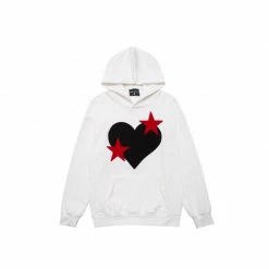 Buy ๐ Streetgarm NEW Heart And Star Embroidered Hoodie โจ 14 Streetgarm NEW Heart And Star Embroidered Hoodie