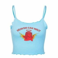 Streetgarm Heaven Can Wait Crop Top NEW