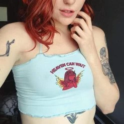 Streetgarm Heaven Can Wait Crop Top NEW