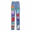 Streetgarm NEW In Your Dreams Printed Baggy High Waist Jeans