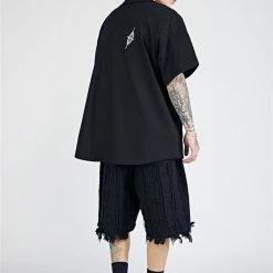 Streetgarm Insomnia Printed Baseball Shirt