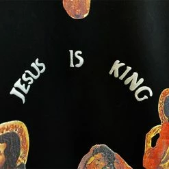 Streetgarm NEW Kanye West Jesus Is King Cross Crewneck - Black