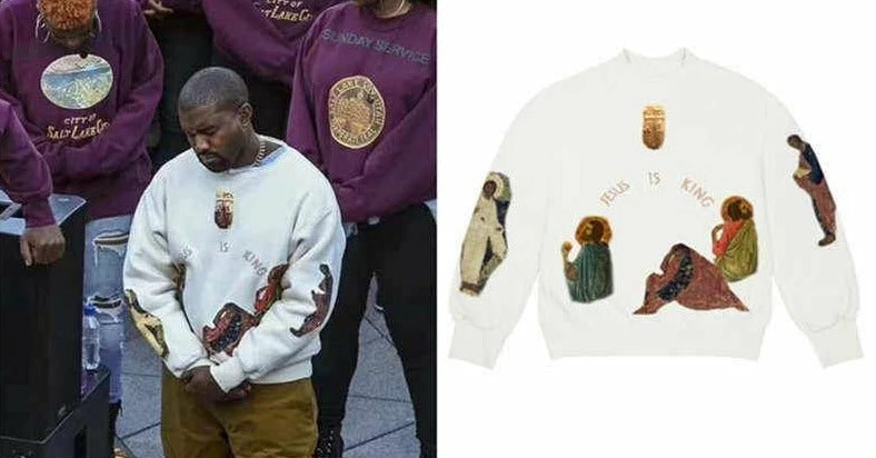 Coupon ๐ Streetgarm Kanye West Jesus Is King Cross Crewneck - White NEW ๐งจ 5 Streetgarm Kanye West Jesus Is King Cross Crewneck - White NEW