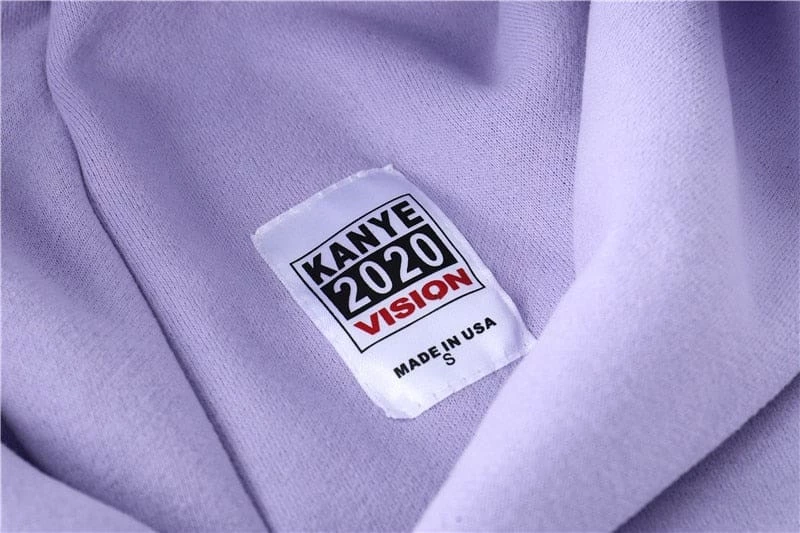 Hot Sale 🎁 Streetgarm NEW Kanye West Light Purple Hoodie 👍 9 Streetgarm NEW Kanye West Light Purple Hoodie