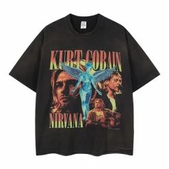Streetgarm Kurt Cobain Nirvana Washed T-Shirt