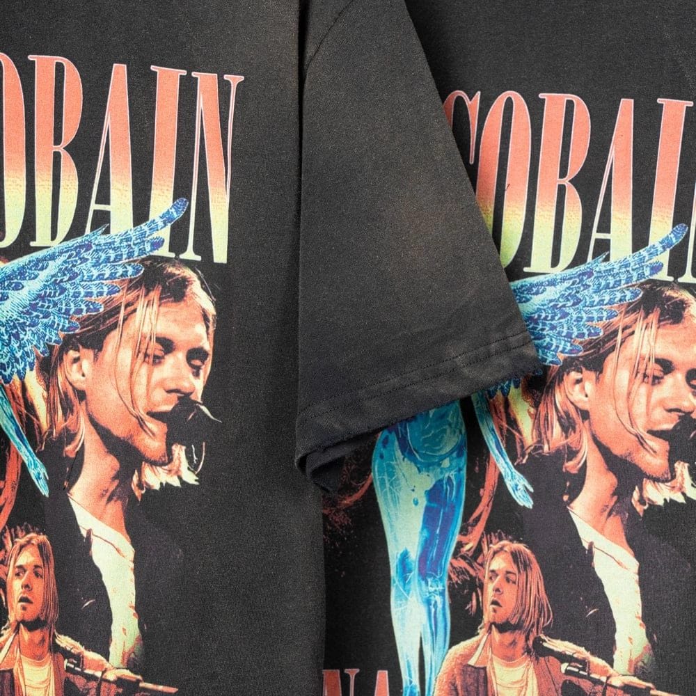 New ๐ Streetgarm Kurt Cobain Nirvana Washed T-Shirt ๐ฅฐ 10 Streetgarm Kurt Cobain Nirvana Washed T-Shirt