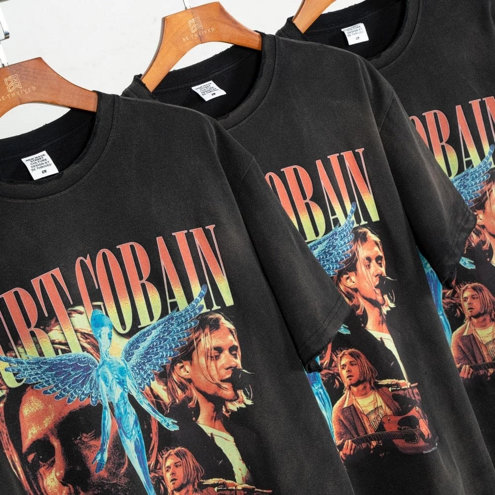 New ๐ Streetgarm Kurt Cobain Nirvana Washed T-Shirt ๐ฅฐ 9 Streetgarm Kurt Cobain Nirvana Washed T-Shirt