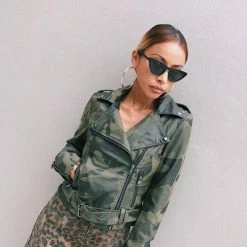 Streetgarm Leopard Print Denim Skirt NEW