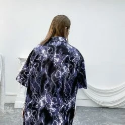 Streetgarm NEW Lightning Print Hawaiian Shirt