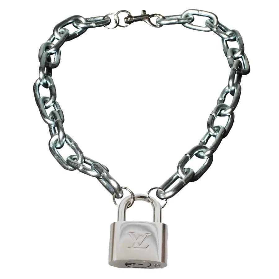 Brand new ๐ Streetgarm LV Padlock Necklace NEW โ๏ธ 3 Streetgarm LV Padlock Necklace NEW