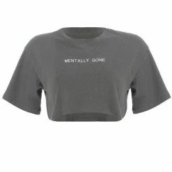 Streetgarm Mentally Gone Cropped T-Shirt NEW
