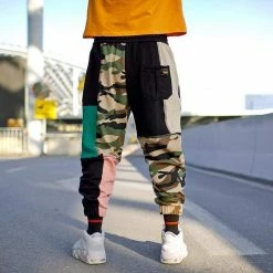 Streetgarm Multi Color Patchwork Joggers