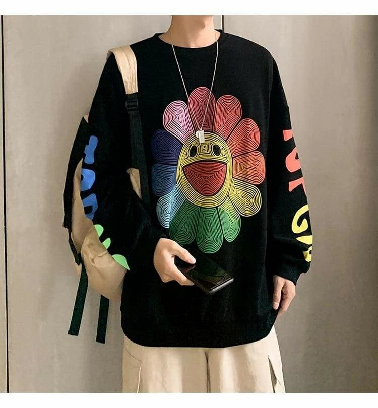 Deals ✔️ Streetgarm Murakami Flower Sweatshirt SALE ⭐ 9 Streetgarm Murakami Flower Sweatshirt SALE