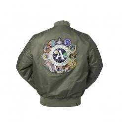 Streetgarm NASA Space Shuttle Apollo Bomber Jacket NEW